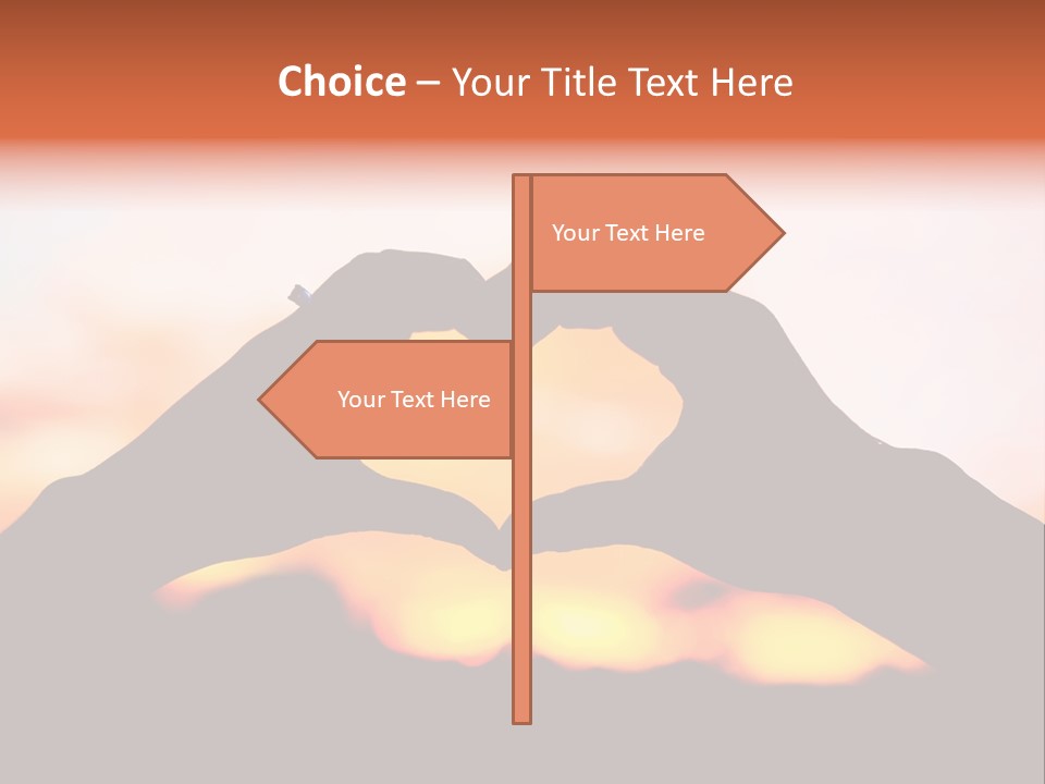 Shape Sky Sunset PowerPoint Template