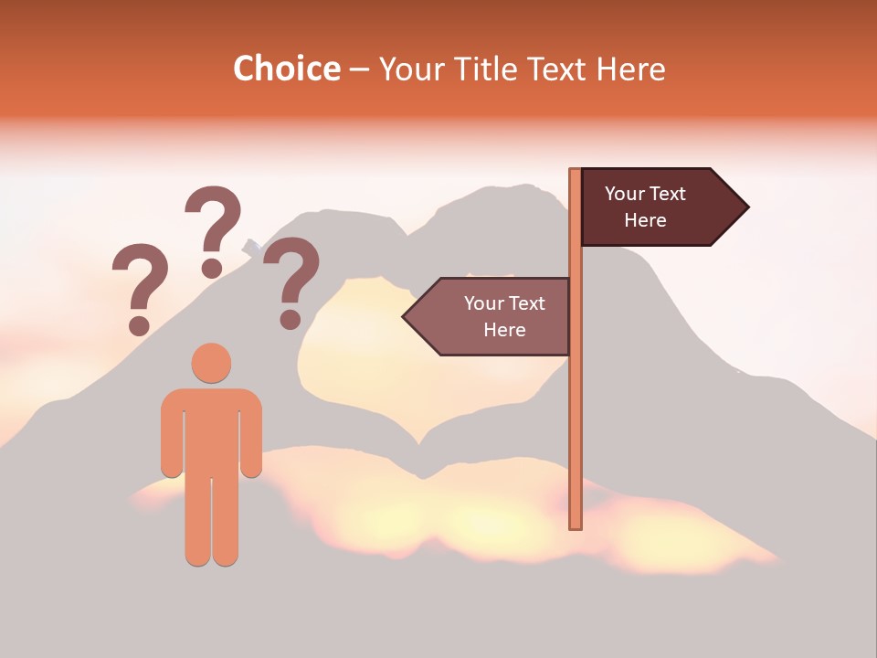 Shape Sky Sunset PowerPoint Template