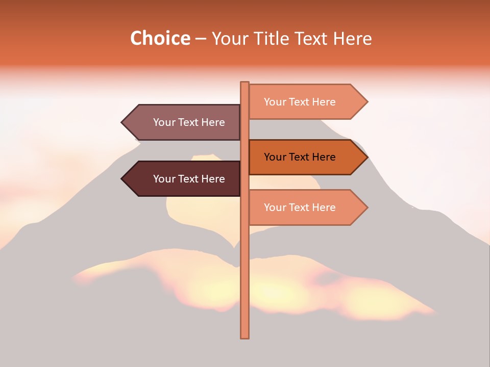 Shape Sky Sunset PowerPoint Template