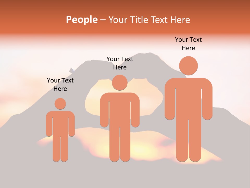 Shape Sky Sunset PowerPoint Template