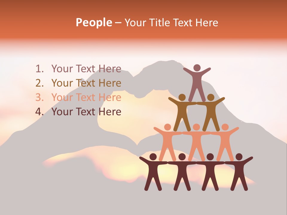 Shape Sky Sunset PowerPoint Template