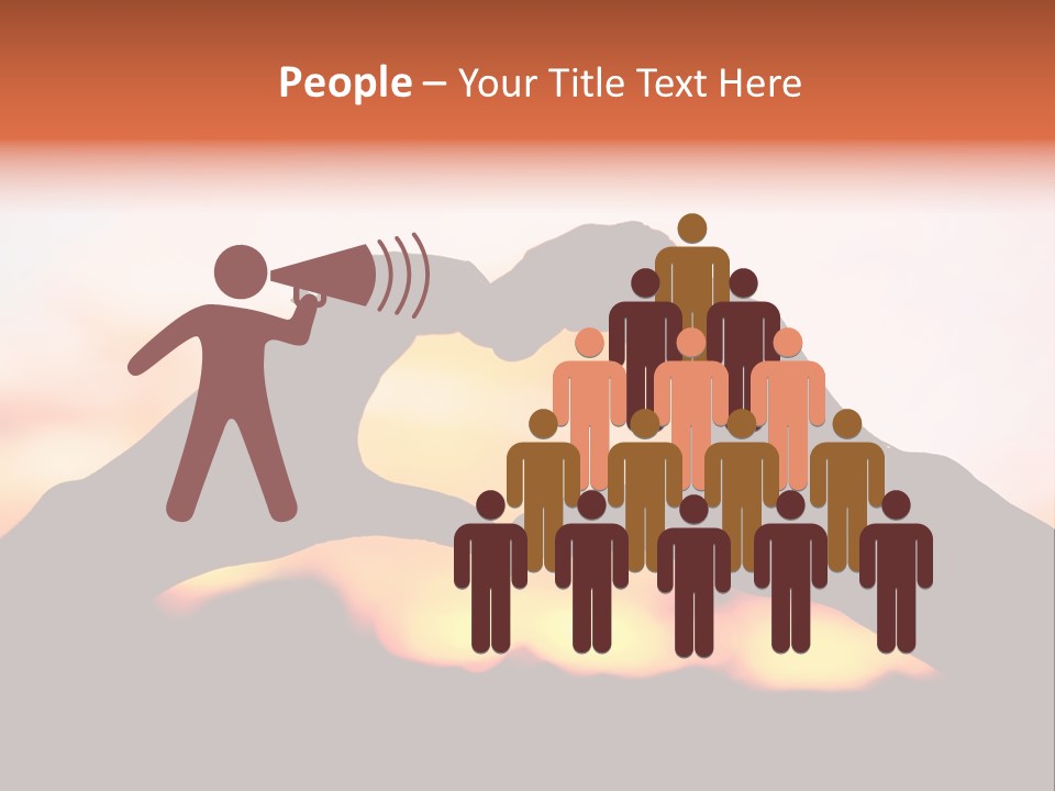 Shape Sky Sunset PowerPoint Template