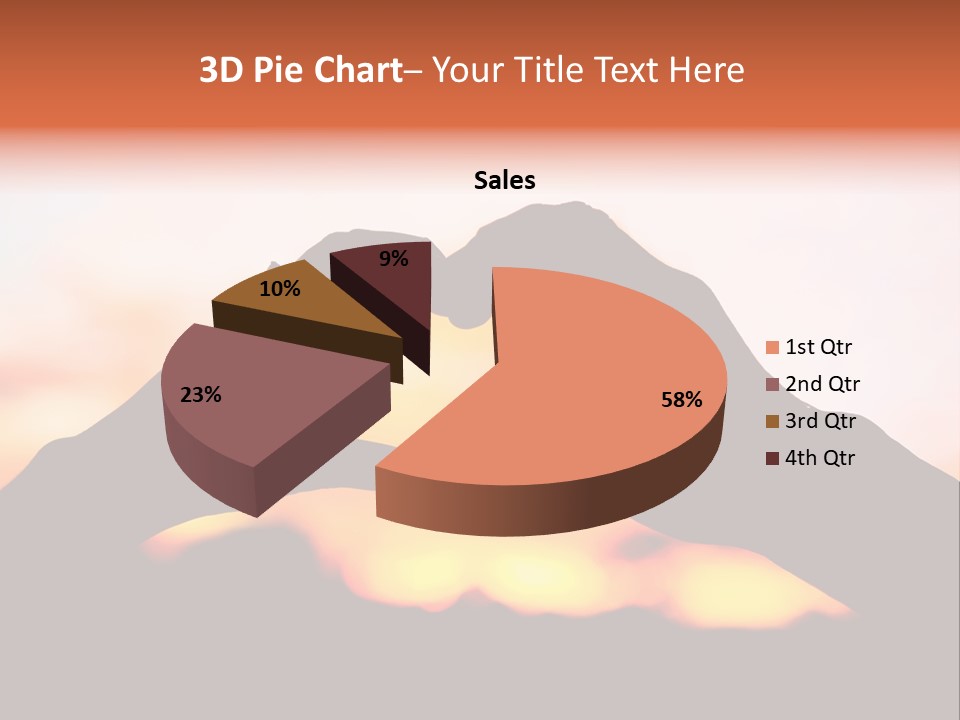 Shape Sky Sunset PowerPoint Template