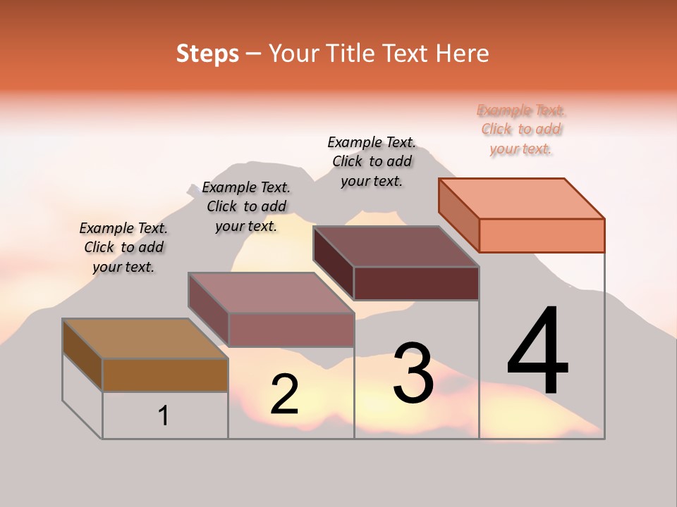 Shape Sky Sunset PowerPoint Template