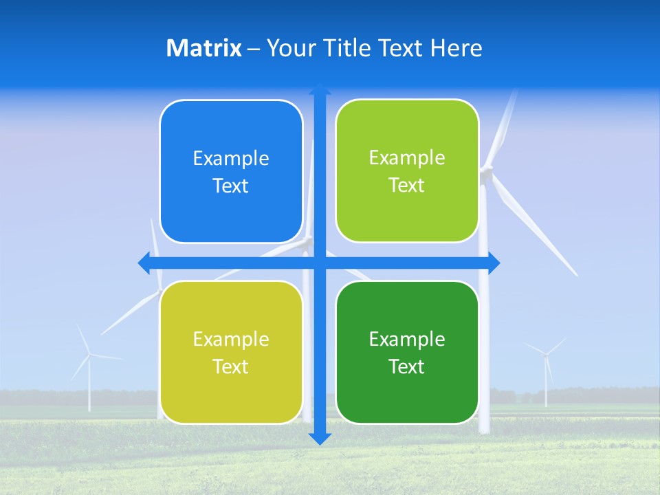 Production Windturbine Landscape PowerPoint Template