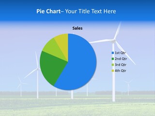 Production Windturbine Landscape PowerPoint Template