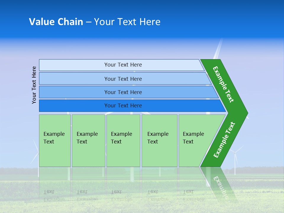 Production Windturbine Landscape PowerPoint Template