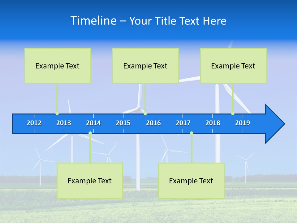 Production Windturbine Landscape PowerPoint Template