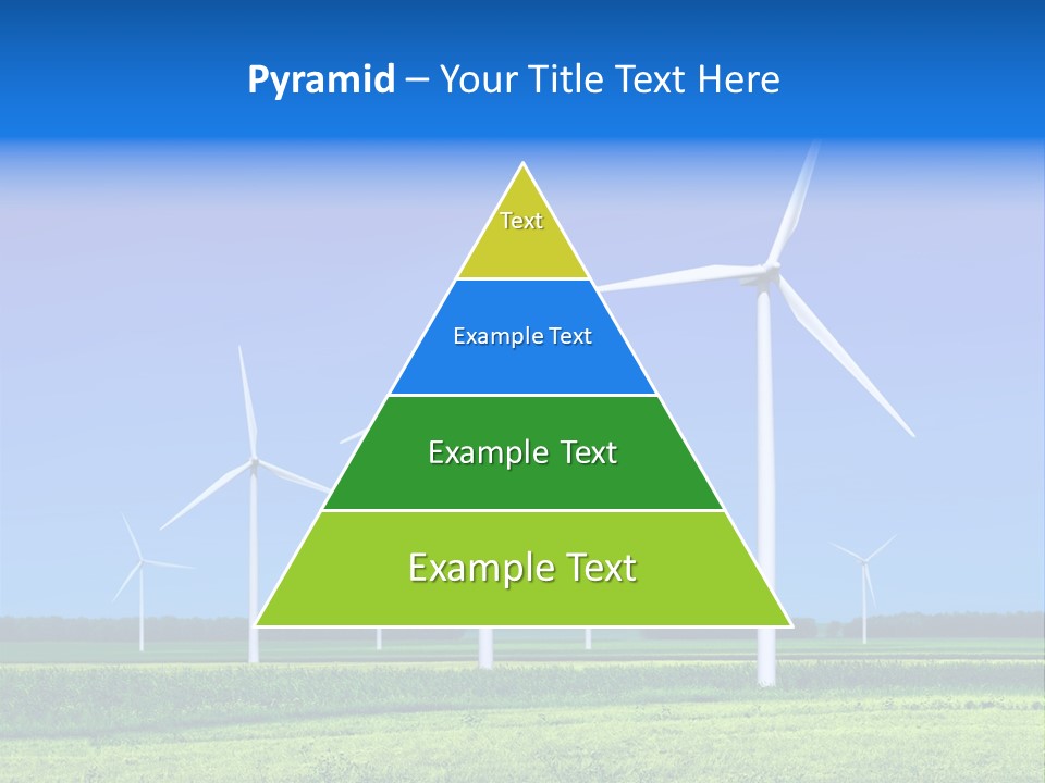 Production Windturbine Landscape PowerPoint Template
