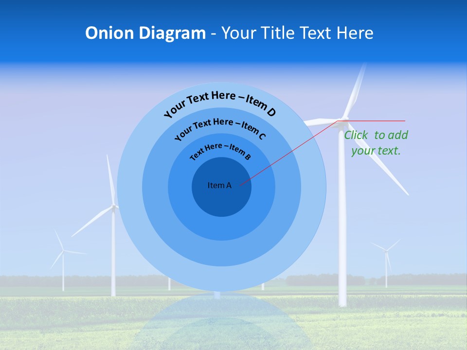 Production Windturbine Landscape PowerPoint Template