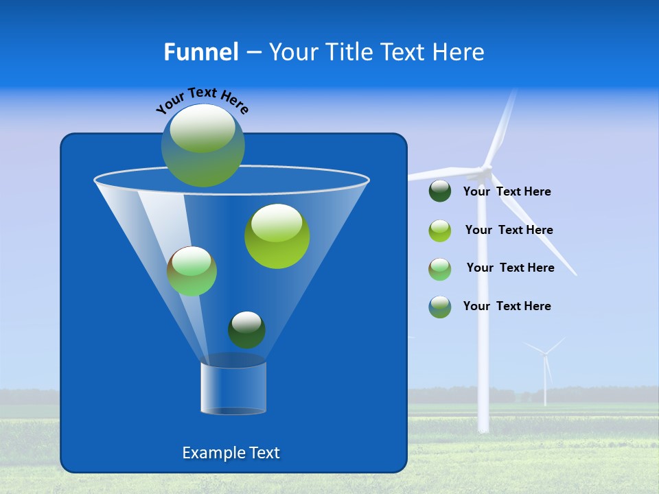 Production Windturbine Landscape PowerPoint Template