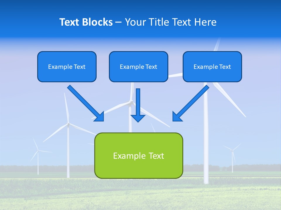 Production Windturbine Landscape PowerPoint Template
