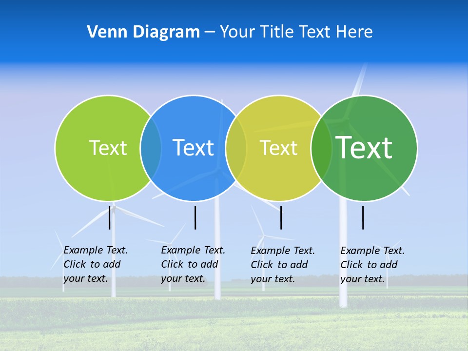 Production Windturbine Landscape PowerPoint Template