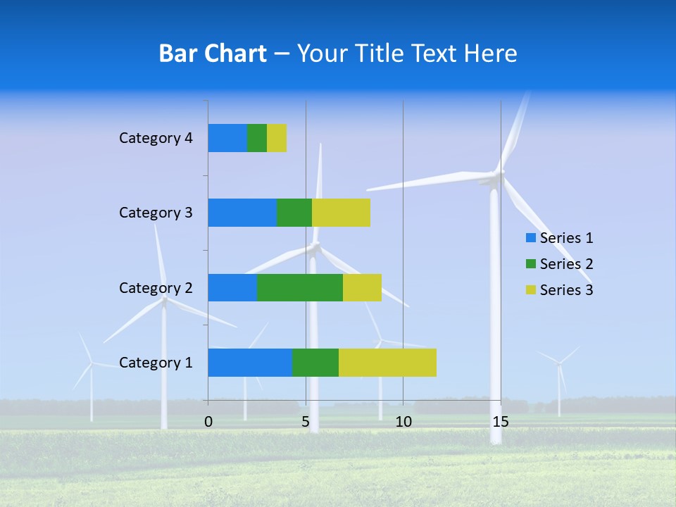 Production Windturbine Landscape PowerPoint Template