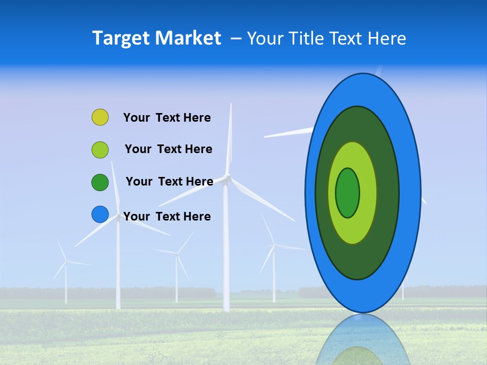 Production Windturbine Landscape PowerPoint Template