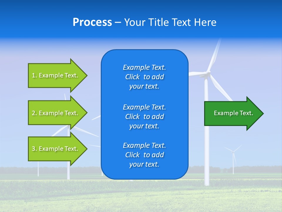 Production Windturbine Landscape PowerPoint Template