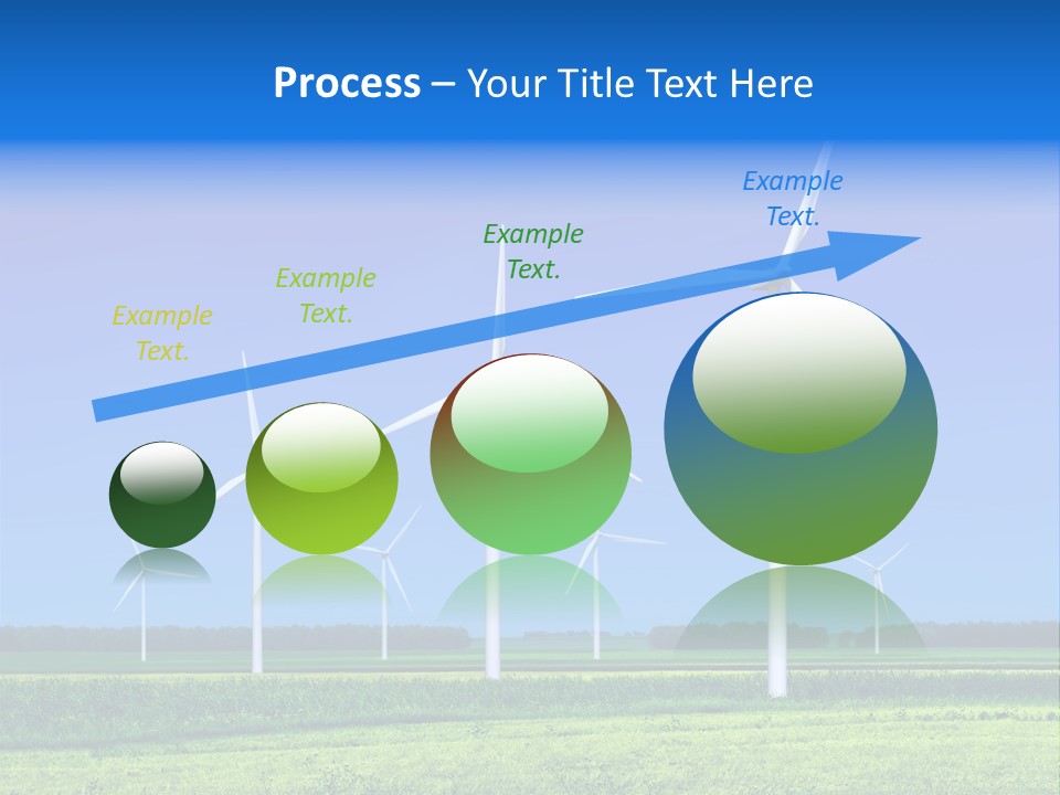 Production Windturbine Landscape PowerPoint Template