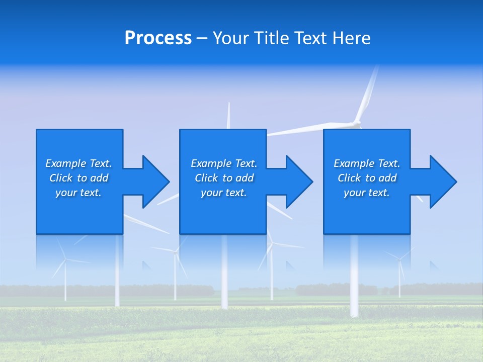 Production Windturbine Landscape PowerPoint Template