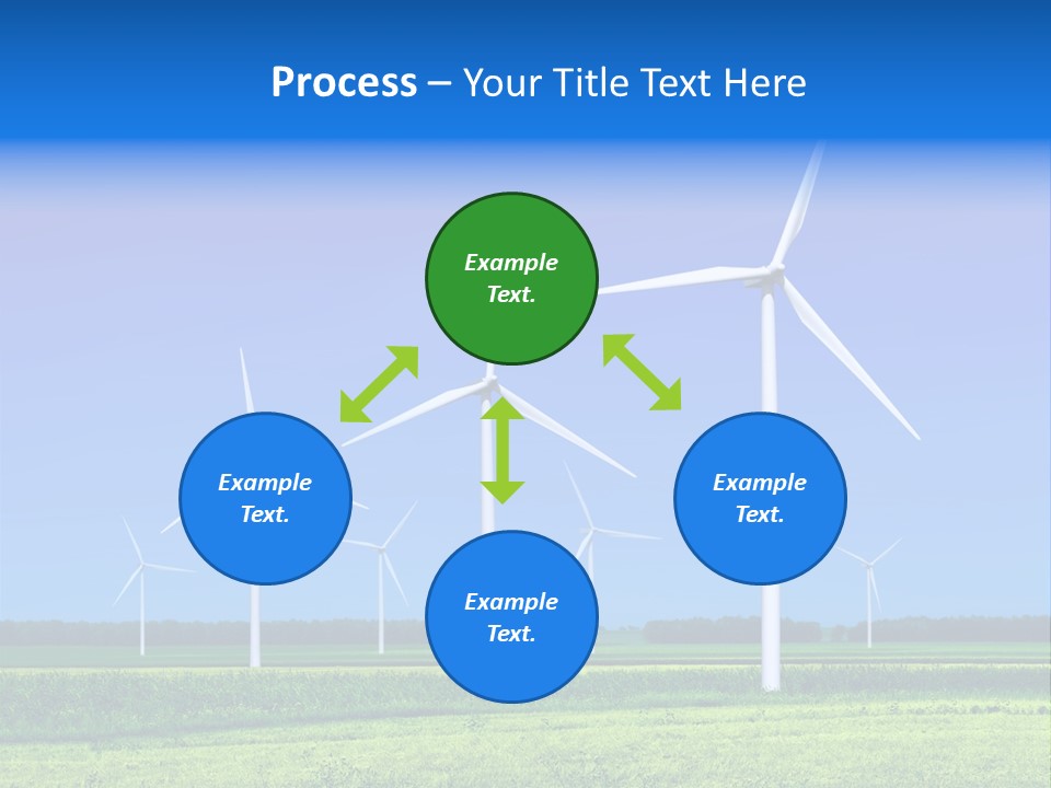 Production Windturbine Landscape PowerPoint Template
