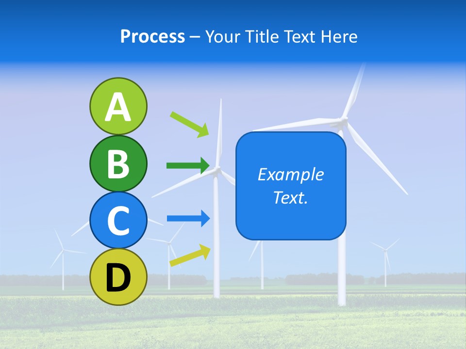 Production Windturbine Landscape PowerPoint Template