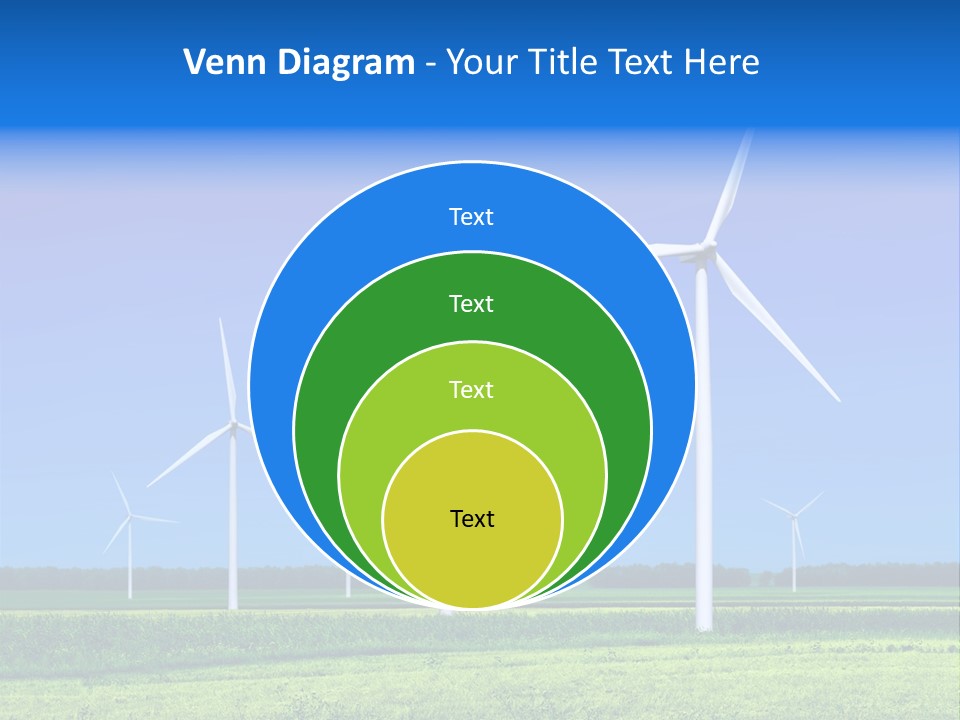 Production Windturbine Landscape PowerPoint Template
