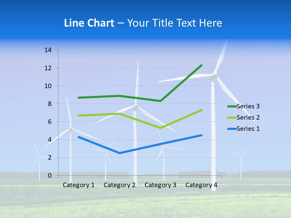 Production Windturbine Landscape PowerPoint Template
