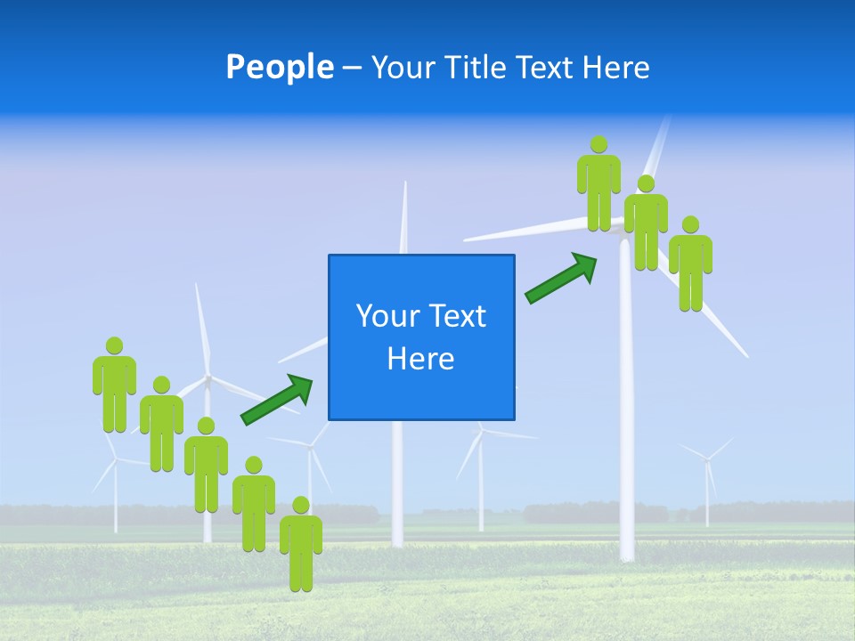 Production Windturbine Landscape PowerPoint Template