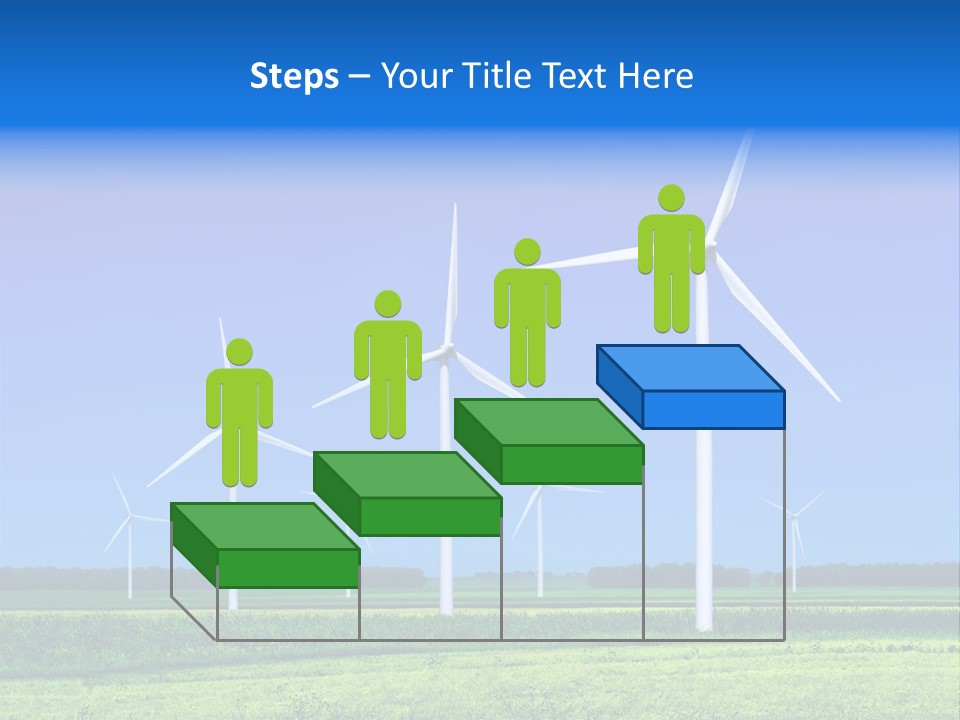 Production Windturbine Landscape PowerPoint Template