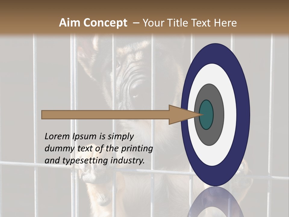 Cage Vacate Stare PowerPoint Template