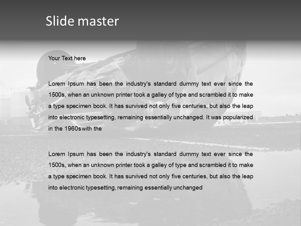 Land Traffic Motor PowerPoint Template