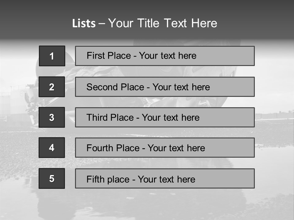Land Traffic Motor PowerPoint Template