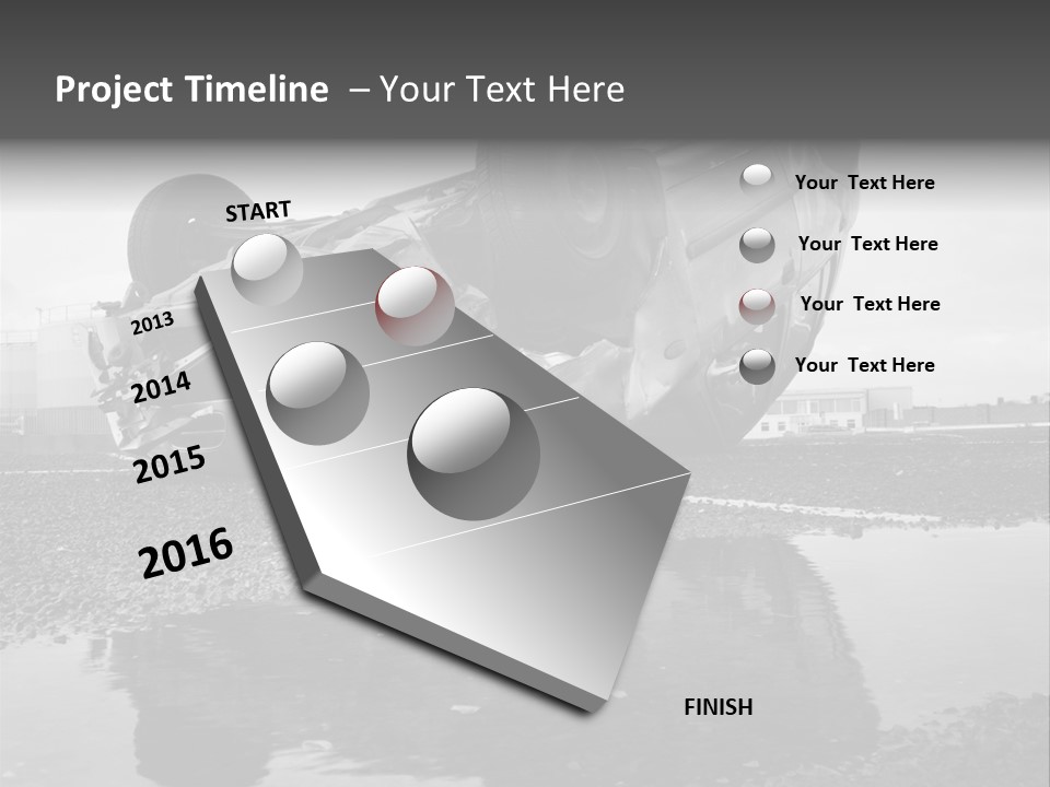 Land Traffic Motor PowerPoint Template
