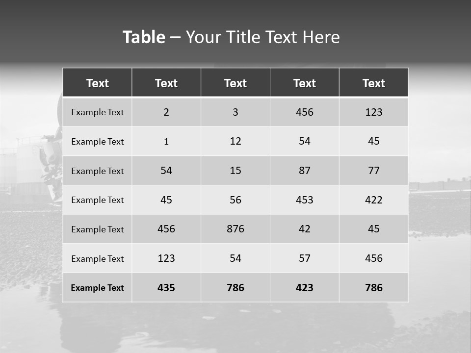 Land Traffic Motor PowerPoint Template