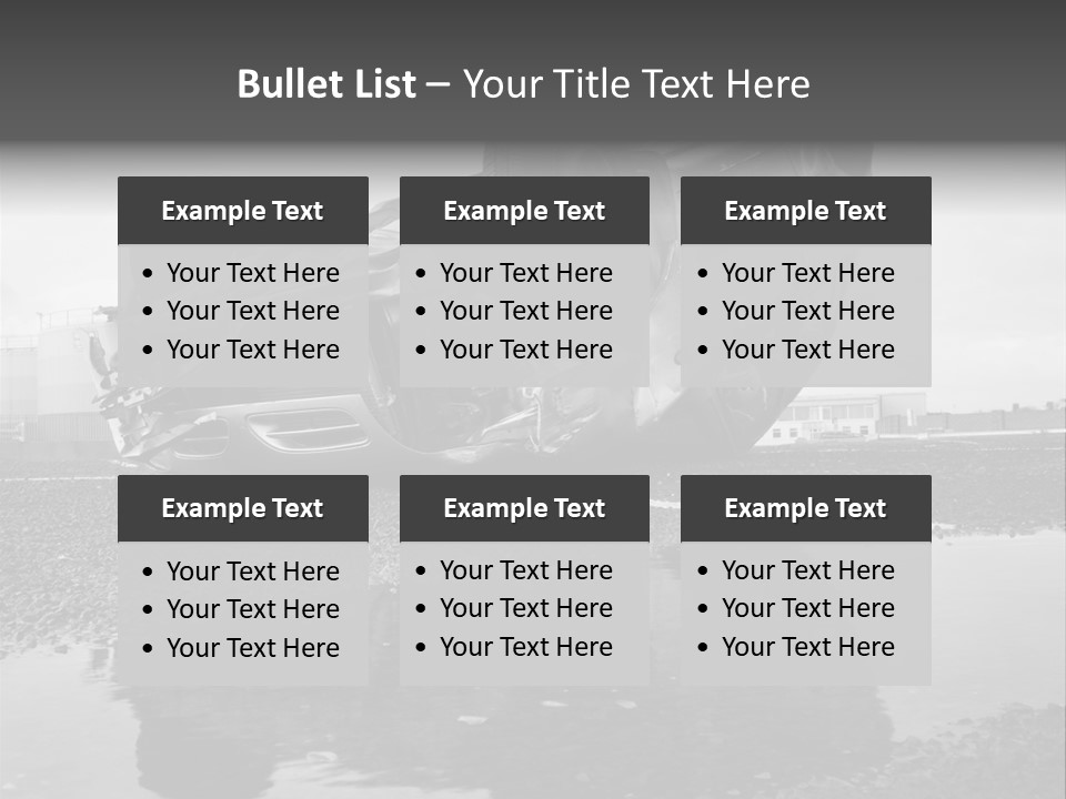 Land Traffic Motor PowerPoint Template