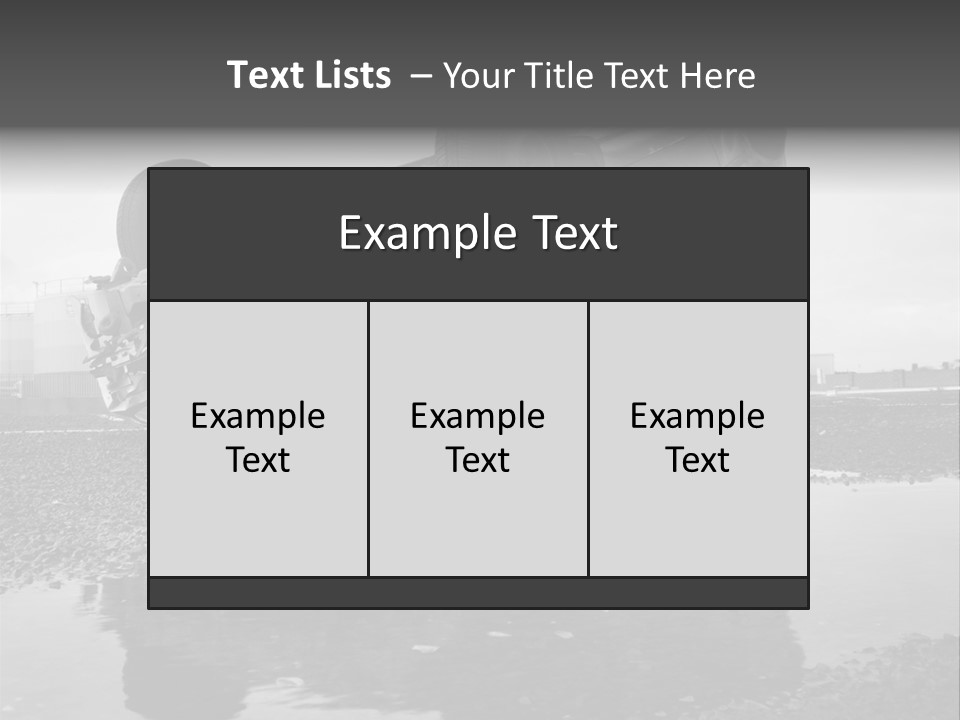 Land Traffic Motor PowerPoint Template