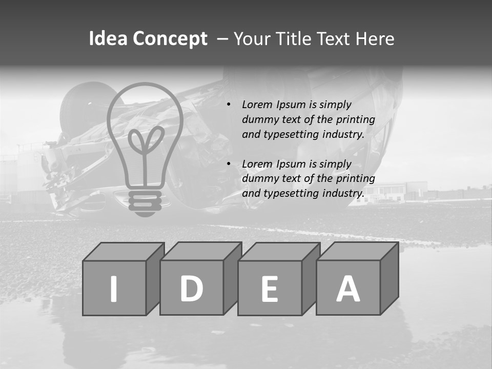 Land Traffic Motor PowerPoint Template