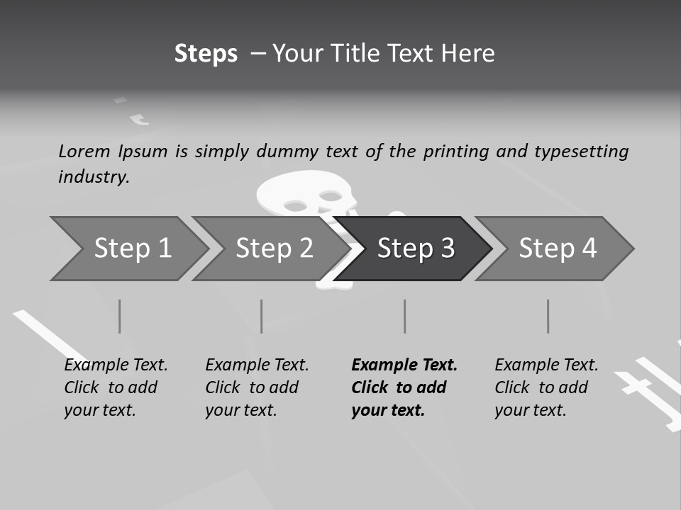 Crossbones Swashbuckler Outlaw PowerPoint Template