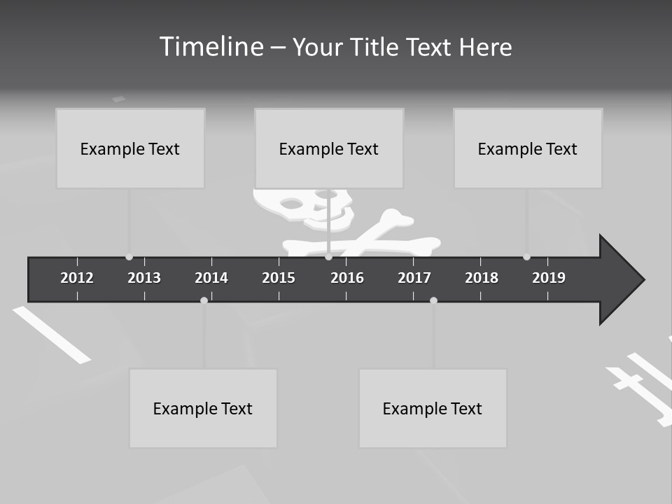 Crossbones Swashbuckler Outlaw PowerPoint Template