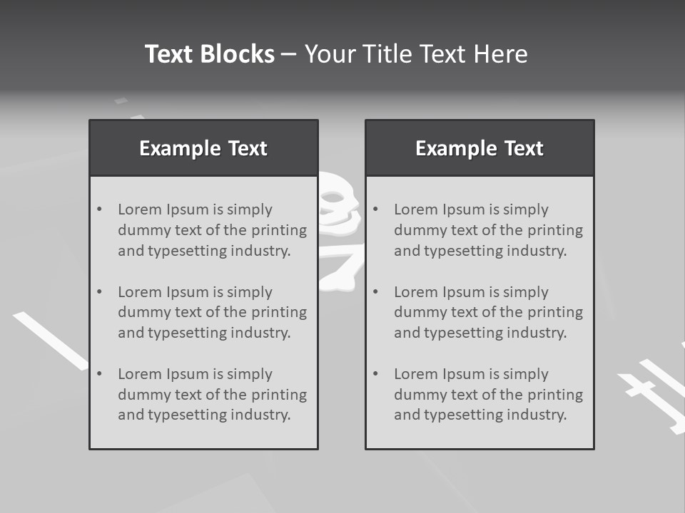 Crossbones Swashbuckler Outlaw PowerPoint Template