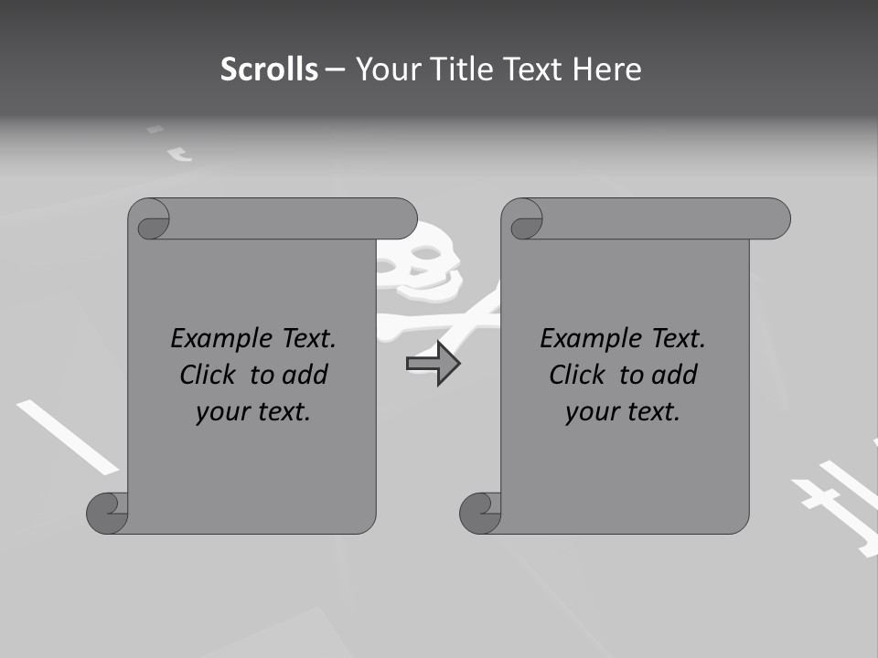 Crossbones Swashbuckler Outlaw PowerPoint Template