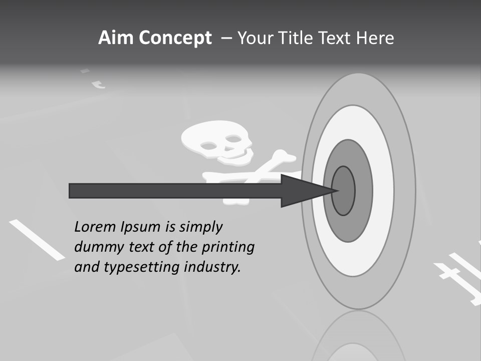 Crossbones Swashbuckler Outlaw PowerPoint Template