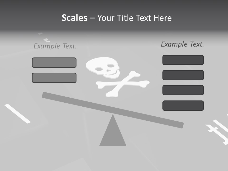 Crossbones Swashbuckler Outlaw PowerPoint Template