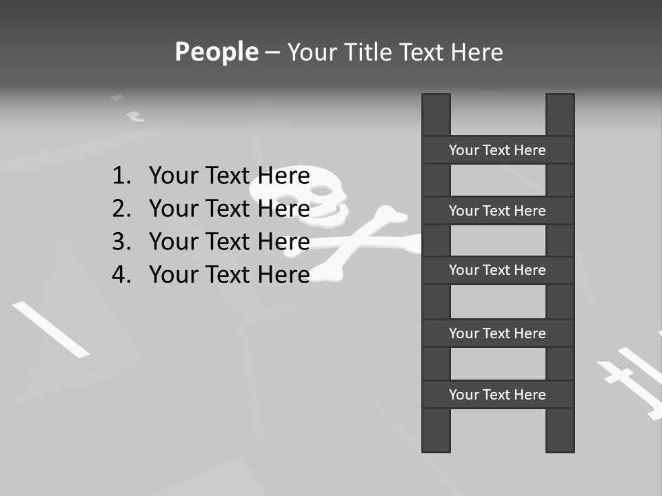 Crossbones Swashbuckler Outlaw PowerPoint Template