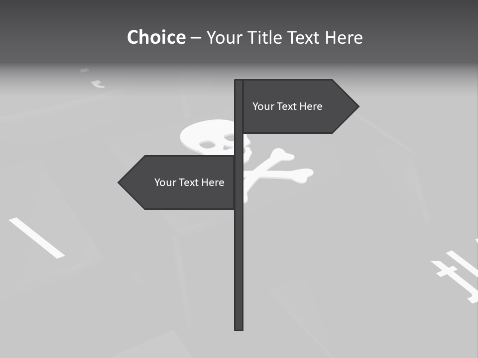 Crossbones Swashbuckler Outlaw PowerPoint Template