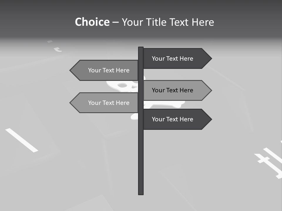 Crossbones Swashbuckler Outlaw PowerPoint Template