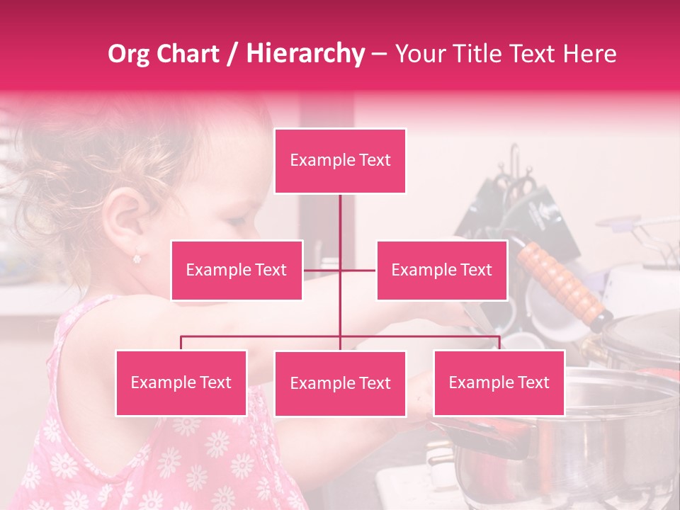 A Little Girl Is Stirring A Pot With A Spoon PowerPoint Template