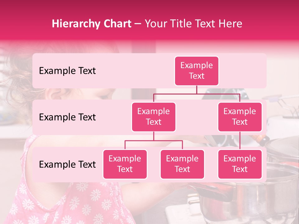 A Little Girl Is Stirring A Pot With A Spoon PowerPoint Template