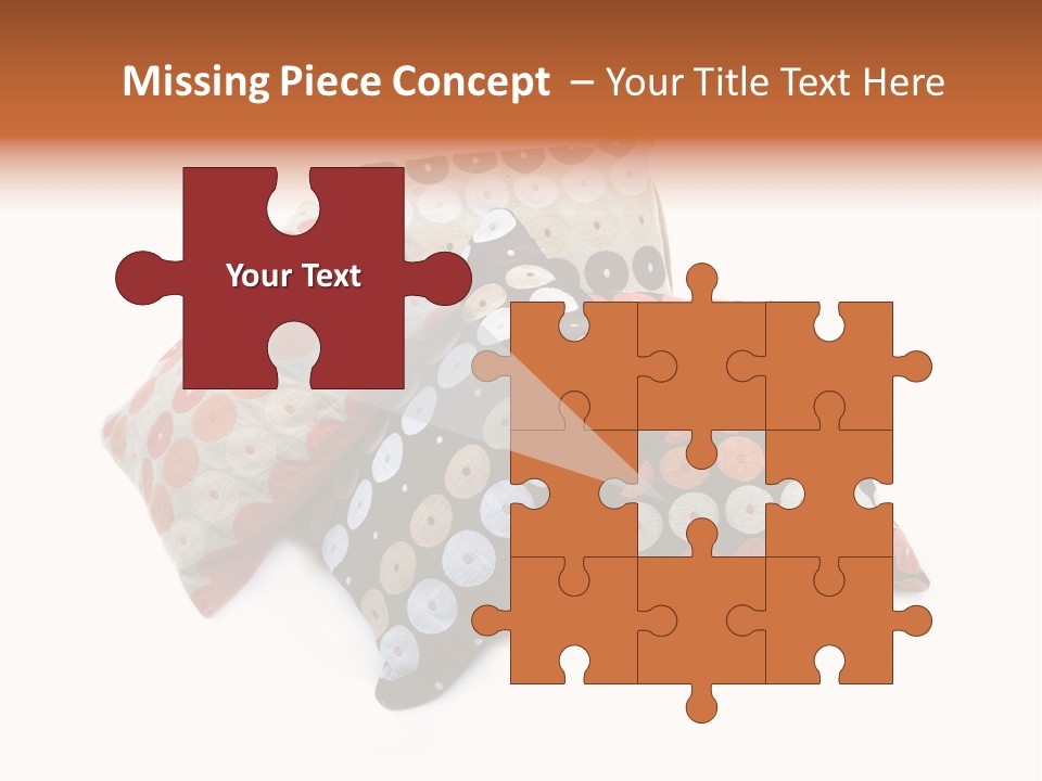 Textile Decorative Black PowerPoint Template