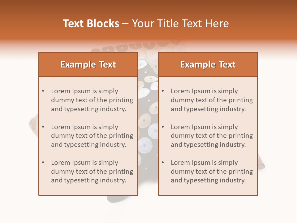 Textile Decorative Black PowerPoint Template