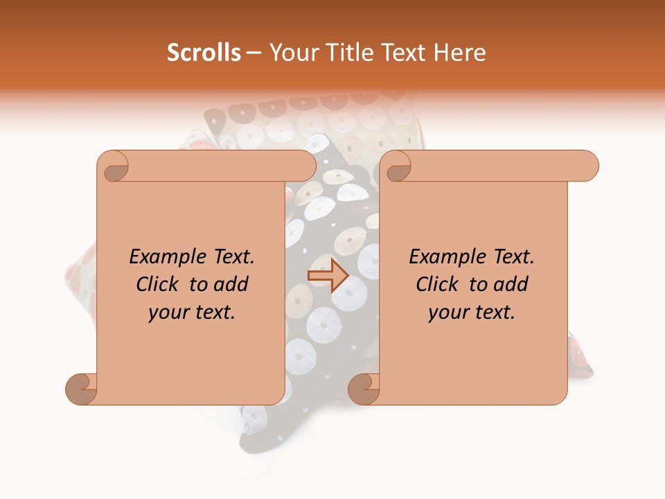 Textile Decorative Black PowerPoint Template